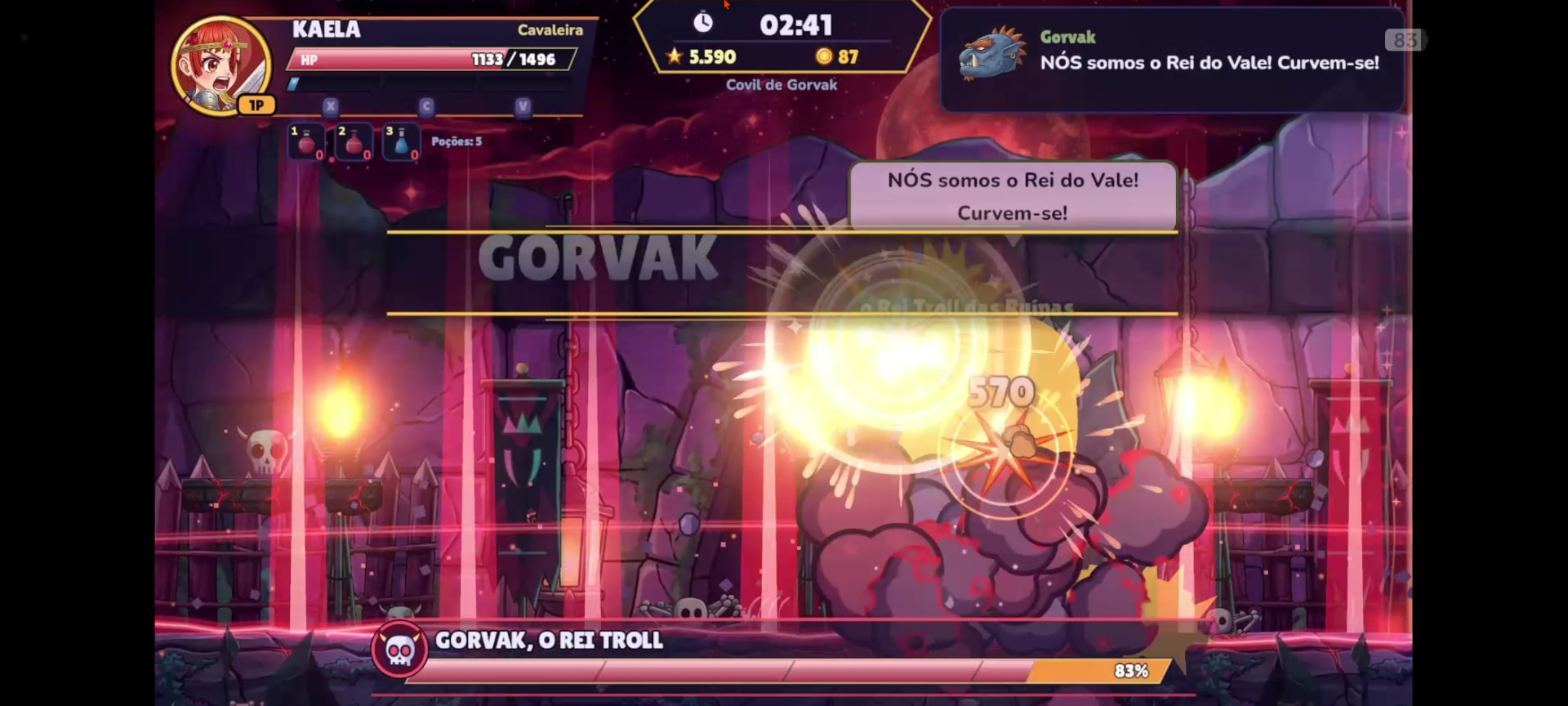 Batalha contra Gorvak